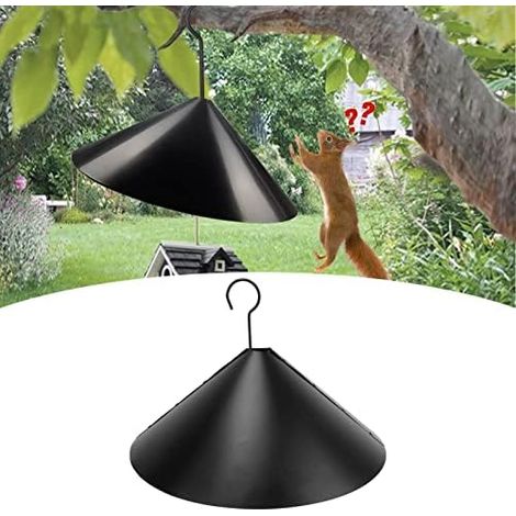 Garde de Maison d'Oiseau, 40cm Déflecteurs d'Écureuil Suspendus Déflecteur de Protection d'Écureuil Enveloppant avec Crochet Garde d'Oiseau pour Extérieure Mangeoires d'oiseaux Suspendues (1/5)