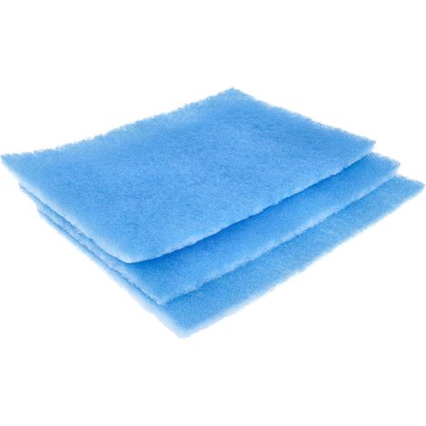vhbw 3x Filtro compatibile con POOL Total aspiratore piscina - filtro fine, 34 x 24 x 4,2 cm