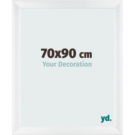 yd. - Cadre photo 70x90 - Blanc Brillant - MDF - Pisa (1/5)