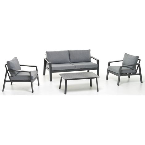 SALOTTINO in alluminio PALM BEACH 3 posti antracite M096703-38