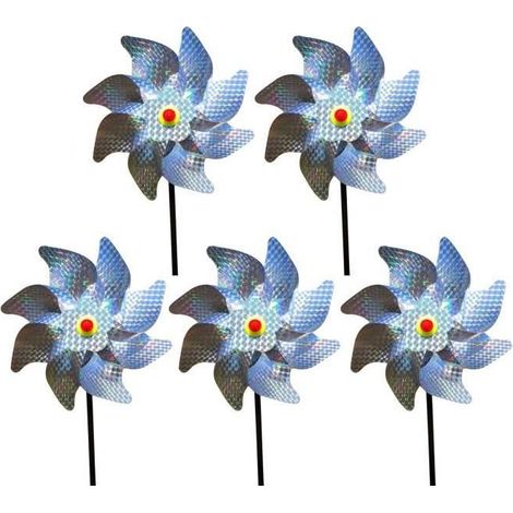 Kit De 5Pcs Balcon Anti-Effondrement Des Oiseaux Réfléchisseurs (1/4)