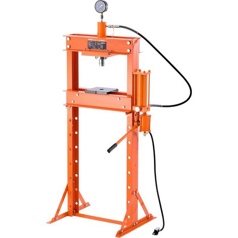 VEVOR Pressa Idraulica Manuale da Officina, Pressa da Officina con Telaio a H 20 T con Piastra di Pressatura Pressione 0,8-1,2 MPa, Pressa Idraulica Regolabile per Pavimento di Garage per Piegatura (1/5)