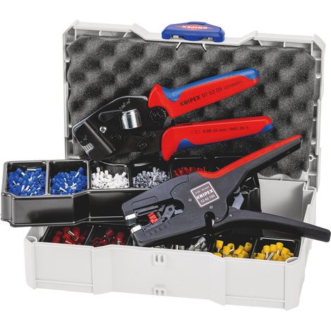 Draper 26149 KNIPEX 97 90 17 Crimp Assortment for Wire Ferrules, 1 x 12 42 195, 1 x 97 53 09, 8 x Wire Ferrule Sets
