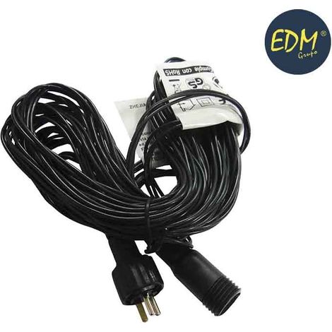 5 m Kabelverlängerung für Girlande oder Vorhang Easy-Connect (Innen-Außen) IP44 EDM