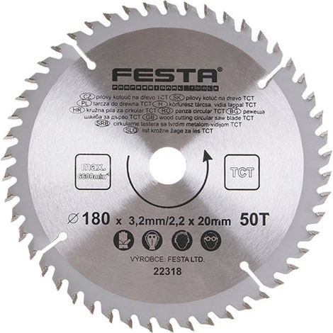 Lame de scie circulaire SK Diamètre 180 / 3,2 / 20,16mm - 50 dents
