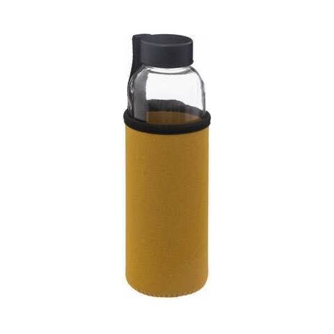 Bottiglia di vetro in astuccio, 500 ml, gialla