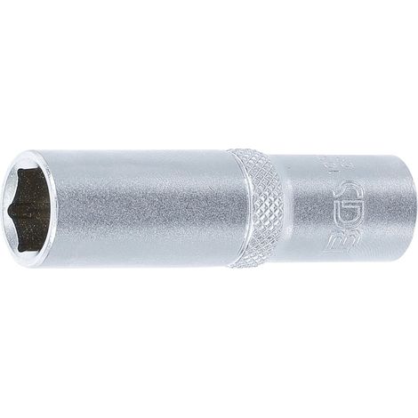 Llave de vaso hexagonal, larga  entrada 10 mm (3/8")  12 mm (1/3)