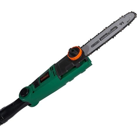 Gardebruk – Élagueuse électrique sur perche 750 W – Tige télescopique alu extensible 2-2,65 m – Lame 26 cm pour coupe nette – Anti-vibration