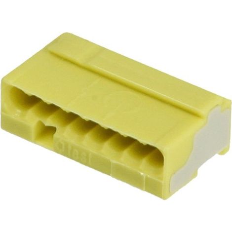 WAGO Micro-Steckklemmen 243-508, 8-polig, gelb, 50 Stück