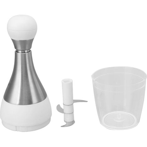 Couteau multifonction hachoir à légumes manuel acier inoxydable pour ail, noix, oignon en cuisine (1/5)