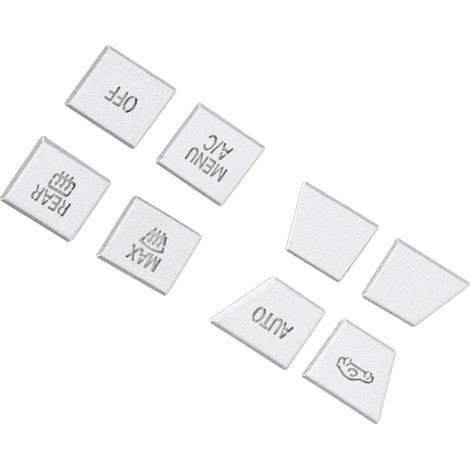 Ersatz-Klimaanlagenbedienteil mit 8 Tasten aus silberfarbener Aluminiumlegierung, kompatibel mit BMW 3er G20 G28 2020-2021 (1/5)