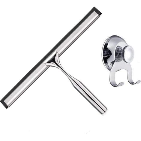Rasoir de douche en acier inoxydable, rasoir de fenêtre, sans perçage, auto-adhésif (1/5)
