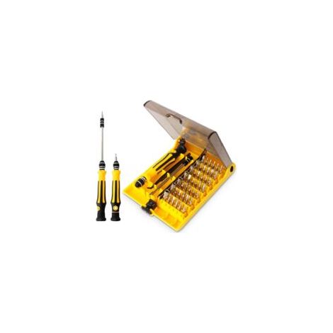 Juego de mini destornilladores 45 en 1, juego de puntas de garra, kit de destornilladores de precisión pequeños con pinzas y extensión para reparación o mantenimiento - Crezuo