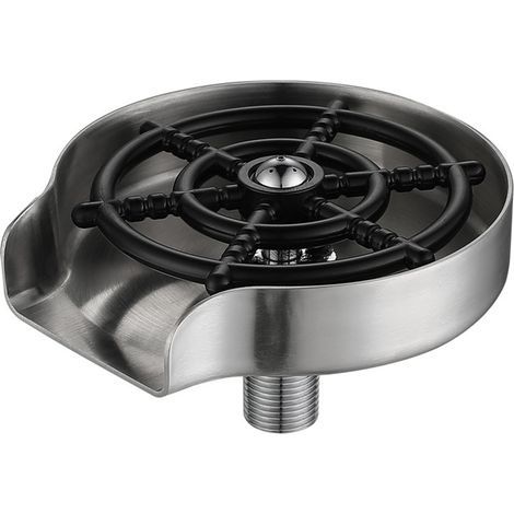 Lave-verre automatique en acier inoxydable pour évier, presse-faute à haute pression, nettoyeur de tasses pour maison, café, bar - rinçage de verre uniquement