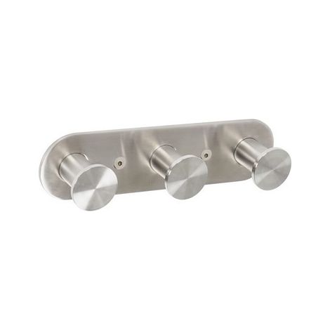APPENDIABITO TRIPLO MOD. BLIZZ SPAZZOLATO Spazzolato cm 17,5xh.4,5x3,4 METAF