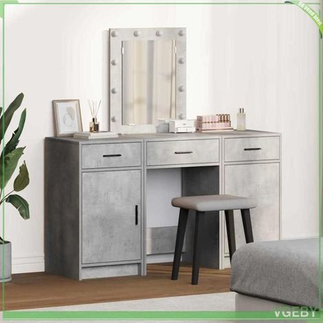 3334257 Table de Toilette Gris 50 x 41 x 135 cm Bois d'ingénierie 7291712450150 (1/5)