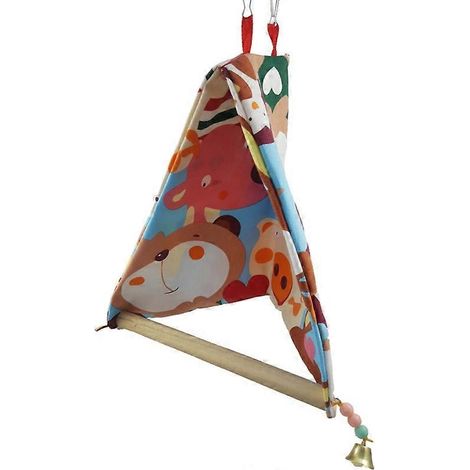 Nid pour Perroquet Cabane Caché Hamac Chaud Suspendu Grotte Lit Tente Oiseau de Compagnie Taille M
