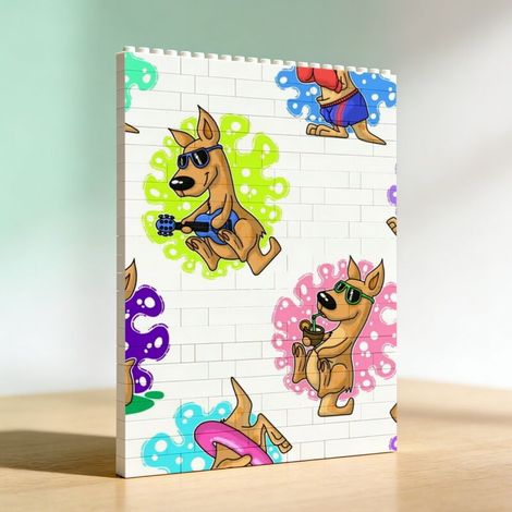 Cadre photo pour amoureux DIY en briques de construction, cadeau d’anniversaire (1/5)
