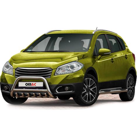 Pare-Buffle Avant Pour Suzuki SX4 S-Cross 2013-2016 Acier Inoxy Argent (1/5)