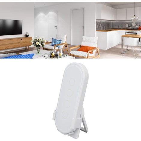 Tuya Scene Smart Wireless Touch-Schalter, Wi-Fi- und Zigbee-kompatibel, 4 Tasten, Weiß, selbstklebend (1/5)