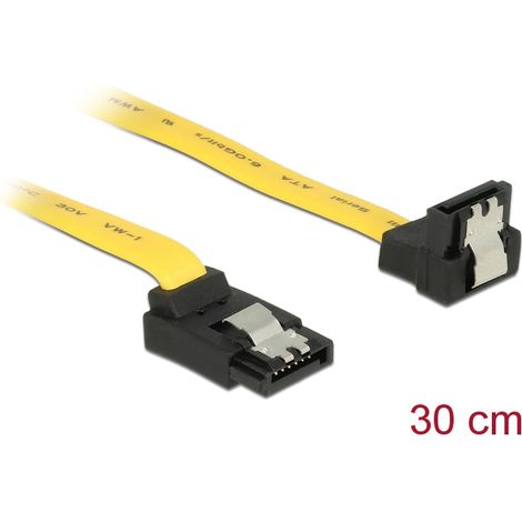 Delock cable sata 6 gb/s up/down metal 30 cm
