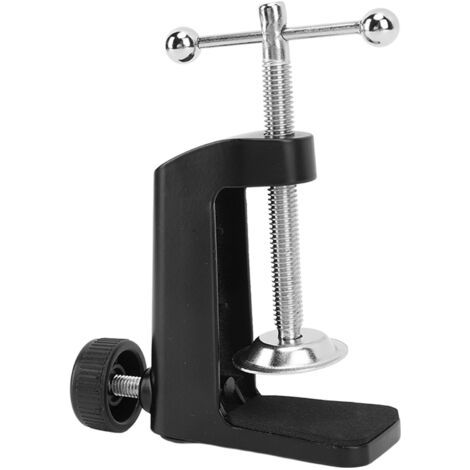 Pince de Montage de Bureau en Forme de C, Pince de Bureau Noire Facile à Installer pour Lampes de Bureau à Bras Oscillant (1/5)