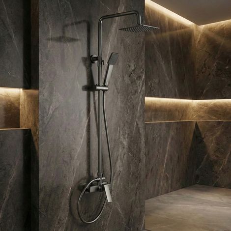 Imex - Columna Ducha Monomando con Grifo Black Gun Serie Art (1/5)
