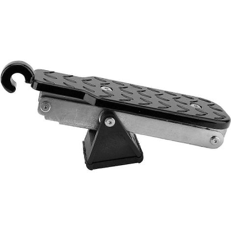 Marchepied de porte de voiture réglable et pliable avec barres de toit et pédales, compatible avec tous types de serrures (7 vitesses), pour camions et voitures. Noir. Qualité exceptionnelle. WHBYV (1/4)
