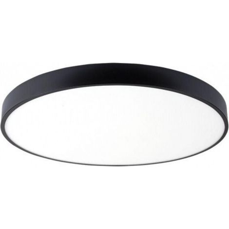 Plafonnier LED 30W 40cm - Blanc Chaud  / Noir - SILUMEN