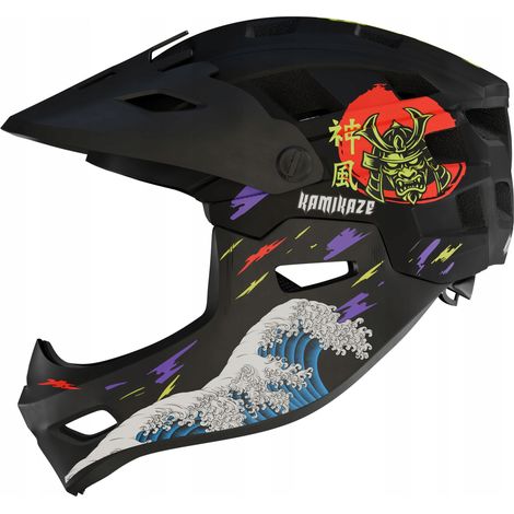 Casco integrale Kamikaze Ronin Wave nero - Taglia L (1/5)