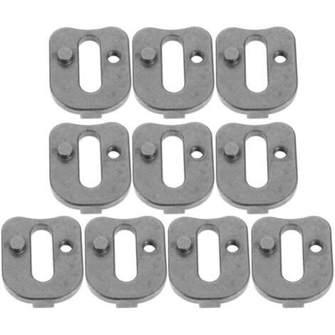 Lot de 10 blocs de réglage de tension de chaîne pour tronçonneuses électriques 10/12/16", réglage facile de la tension, empêche le glissement de la chaîne et prolonge sa durée de (1/5)