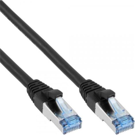 Câble Réseau Cat6a - 0.5 m - RJ-45 Homme-Homme - Noir