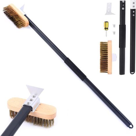 Filiyano-Brosse pour four à pizza, brosse de nettoyage en laiton pour four à pizza, brosse pour gril en laiton, grattoir professionnel pour four (1/5)