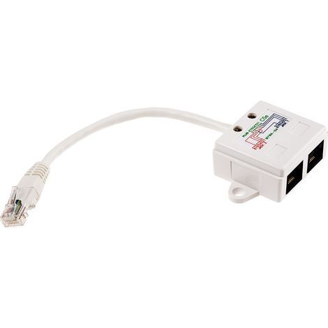 Adaptateur en T RJ45 cat. 5e RS PRO, 2 ports Non blindé ( Prix pour 1 ) (1/4)