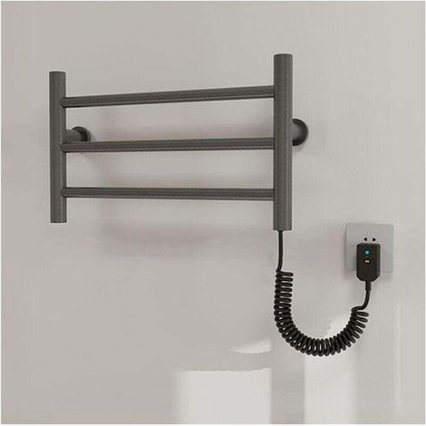 Electric Towel Warmer 35 W Wall Mounted Towel Dryer Stainless Steel Plug-in Constant Temperature Radiator (1/4)