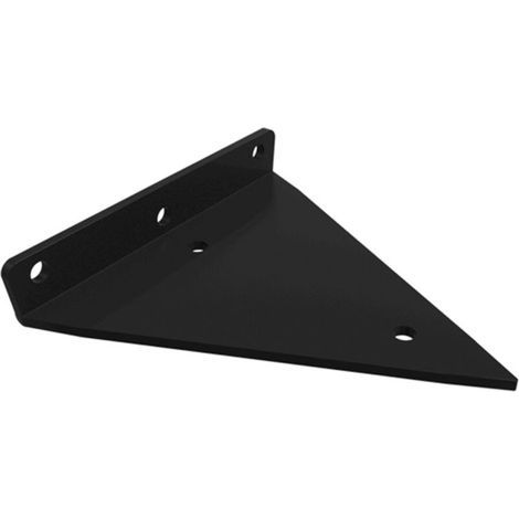 Support D'étagère en Triangle en Métal Flottant,Equerre Etagere Mural Aveugles Dissimulés,Chambre à Coucher Salon Salle de Bain Bricolage Décoration Support,2 Pièces (8x10cm/3.1x3.9in,black) (1/5)