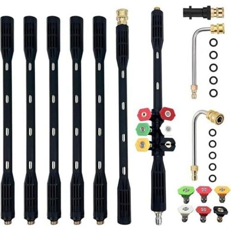Lot de 10 rallonges nettoyeur haute pression – Adaptateur Karcher K2 à K7 – 4000 PSI (1/2)