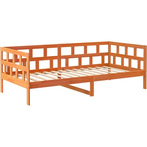 Maison Exclusive - Lit de jour sans matelas cire marron 80x200 cm bois pin massif