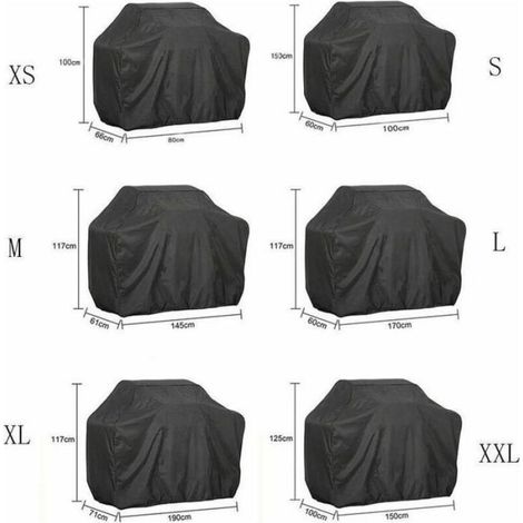 Housse De Barbecue - Tissu Oxford 210D Impermeable Anti UV - Extérieur - 170 x 61 x 117 cm (1/3)