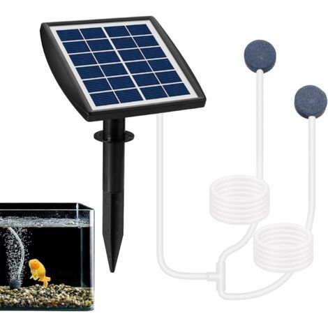 Oxygénateur à pompe à air pour aquarium , Aérateur de bassin extérieur, aérateur solaire silencieux pour bassin de pêche Shangjia (1/5)
