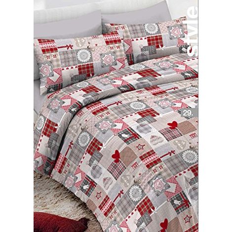Copripiumino Alpes disponibile in 3 misure made in italy love shabby cuore Shabby love - Singolo