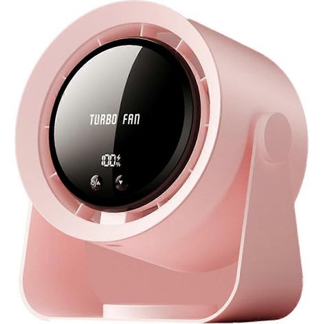 Ventilateur électrique turbo sans fil, circulateur d'air frais, rechargeable par USB, pour bureau, mur ou plafond, aérateur d'air frais, B (1/5)