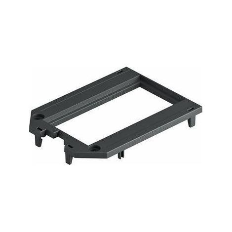 OBO Bettermann Abdeckplatte für UT3 und UT4, 2 Modul45 104x76x4 Polyamid graphitschwarz RAL 9011, 7408773 (1/5)