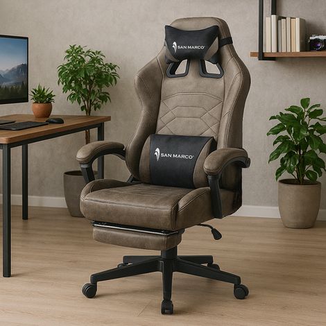 Sedia da gaming professionale con schienale reclinabile San Marco (1/5)