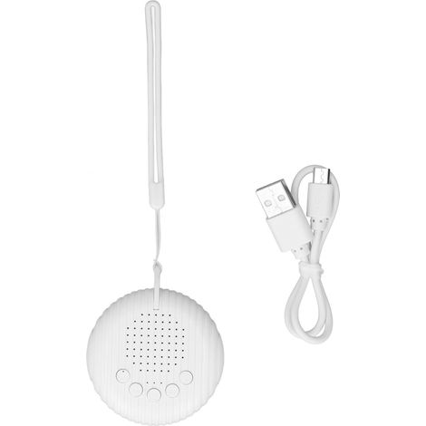 Baby Blanche Bruit Blanc Apaisant Anti-Anxiété Berceuse Portable Veilleuse Son de Sommeil (1/5)
