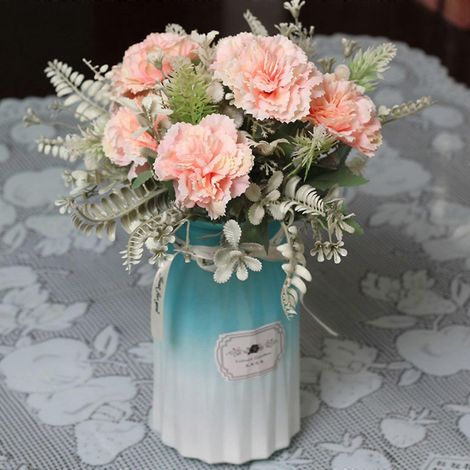 Xubond Kunstblumen für den Außenbereich, dekorative Kunstblumen in einer Vase für das Wohnzimmer (1/2)