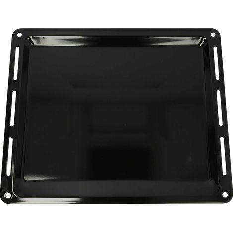vhbw Baking Tray compatible with Ikea 002.181.79 OVN 908 S IK Oven - 44.5 x 37.5 x 2.5 cm, Non-stick Coating, Enamelled Black (1/4)