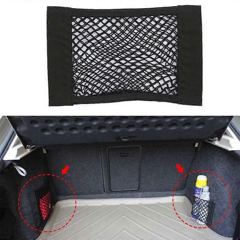 Filet de rangement élastique pour coffre, dossier de siège arrière de voiture Renault Duster, Laguna, Megane 2, 3, Logan, Captur, Clio Saab 9-3, 9-5, 93, MG 3, ZR (1/5)