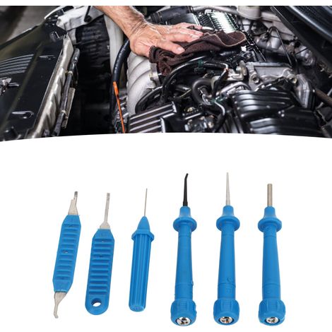 Outil de retrait de bornes en 6 pièces, extracteur de goupilles, outils de réparation et d'entretien automobile (1/5)