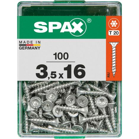 Spax Universalschrauben 3.5 x 16 mm TX 20 - 100 Stk. Holzschrauben